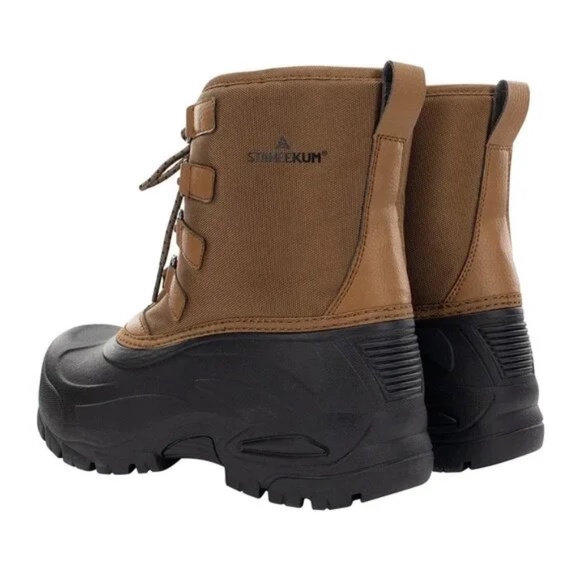 New Staheekum Men's Insulated Snow Boot Brown Waterproof Cold -20 Lace Up NIB - Picture 3 of 6